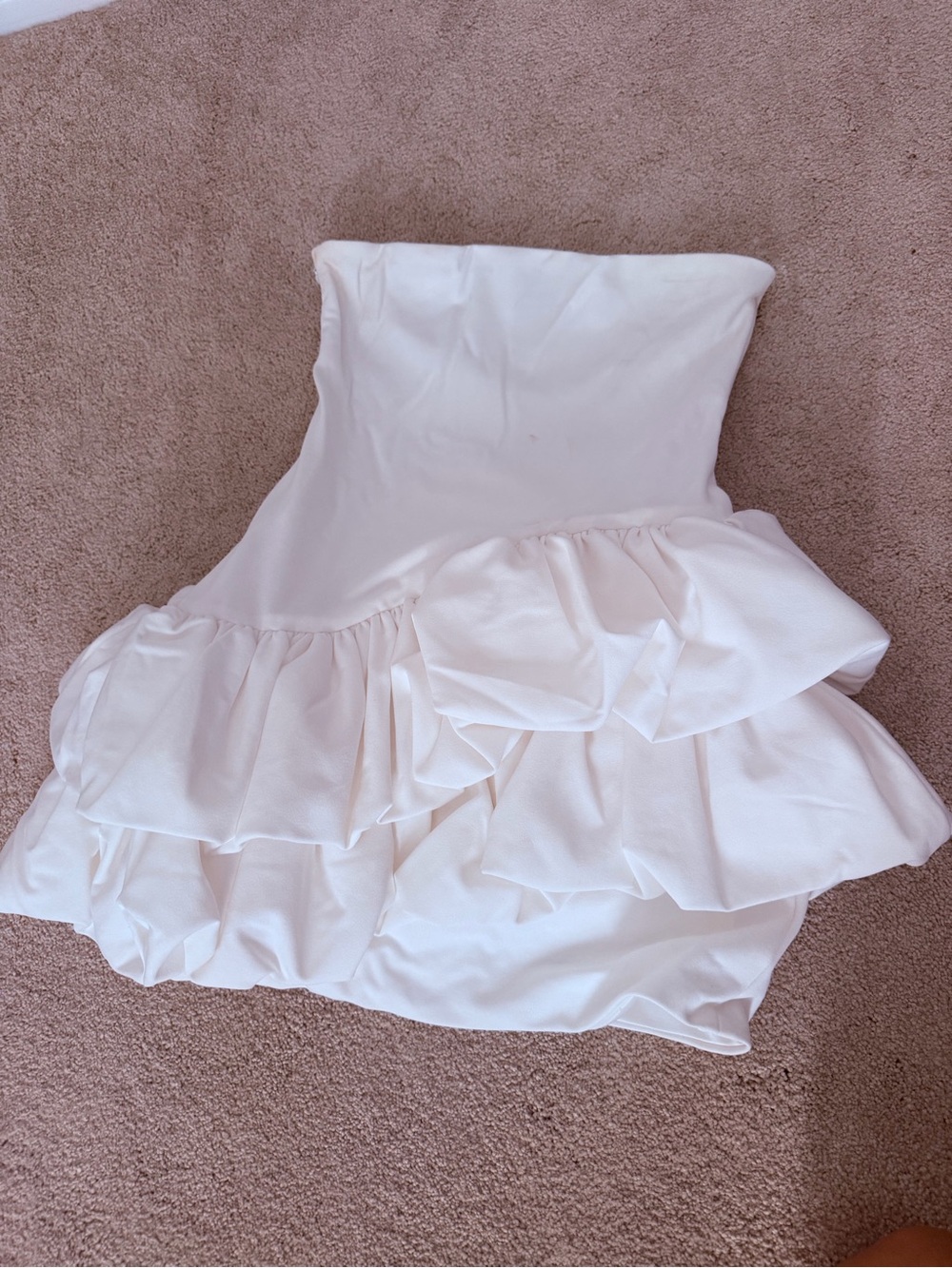 Peppermayo White Ruffle Party Dress